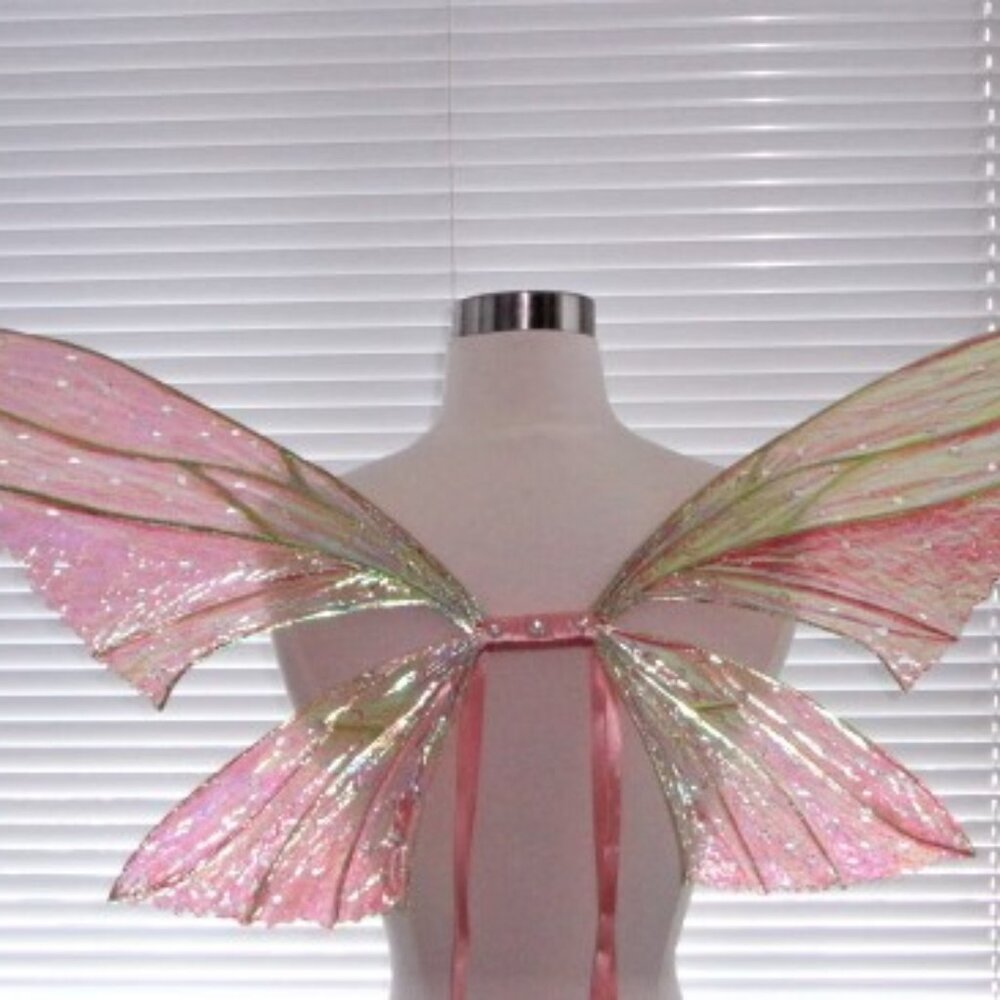 Rose Gold Fairy Wings (Made to Order by Request) Size: 30 1/2" wing span X 19" t